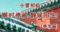 【節(jié)氣養(yǎng)生】小雪初臨：順時養(yǎng)藏，靜候陽生！